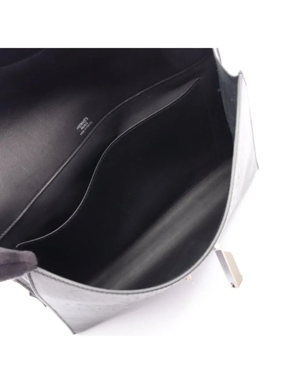 Hermes Shoulder Bag Sac A Depeches 29 Black Leather